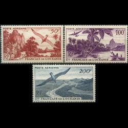 FR.POLYNESIA 1948 - Scott# C17-9 Scenes Set of 3 LH