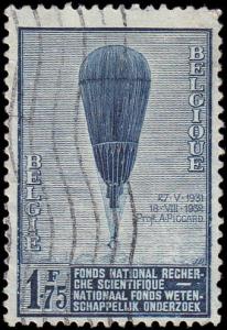 Belgium Scott 252 Piccard's Balloon Used