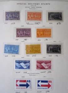 US - SCOTT# E1-E9,E11-E23 - MINT/USED - CAT VAL $345.75