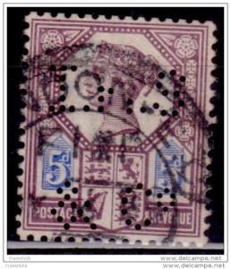 Great Britain 1887-92, Queen Victoria Jubilee Issue, 5d, Scott# 118, used