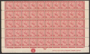 MALAYA - Negri Sembilan 1935 Arms 6c half sheet, variety stop omitted. MNH **.