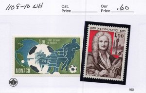 MONACO  1109-10   MNH