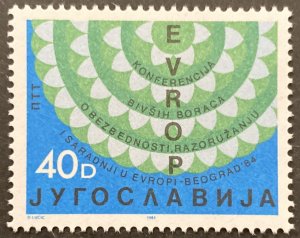 Yugoslavia 1984 #1701, Veteran's Conference, MNH.