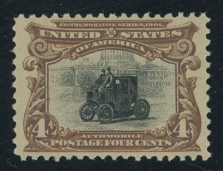 USA 296 - 4 cent Pan-American Chocolate & Black shade - VF Mint hinged