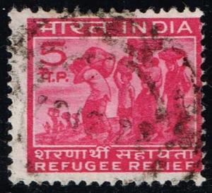 India #RA3 Refugee Relief - Postal Tax; Used (0.25)