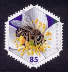 Switzerland Sc# 1407 MNH Honeybee & Flower