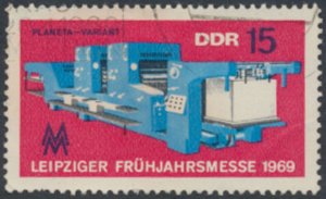 German Democratic Republic  SC# 1086  Used printing press    see details & scans