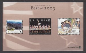 New Zealand 1864,1859,1854 Souvenir Sheet MNH VF