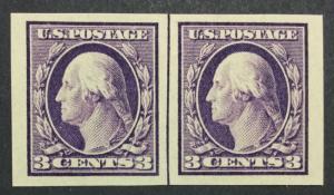 MOMEN: US #483 LINE PAIR MINT OG NH XF $80 #20948