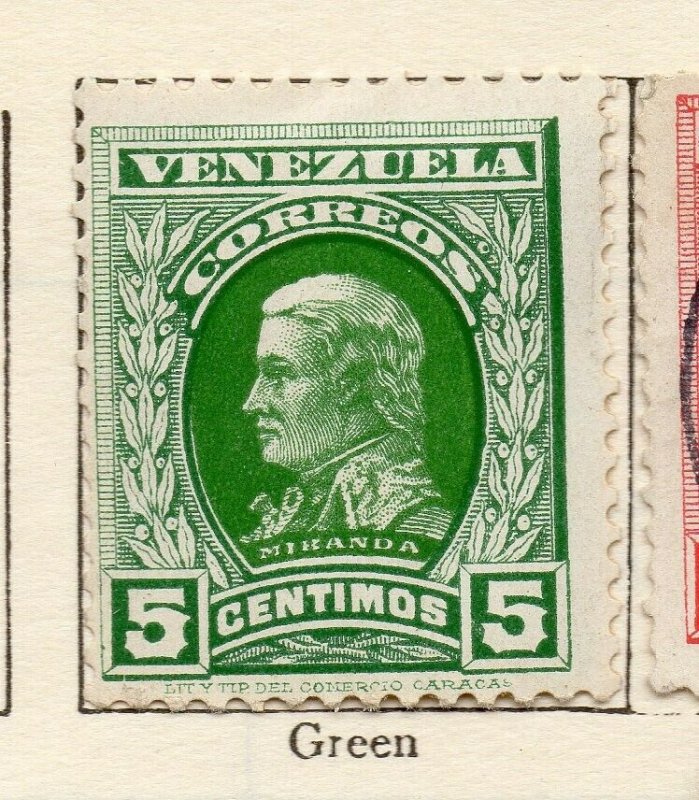 Venezuela 1911 Early Issue Fine Mint Hinged 5c. NW-114548