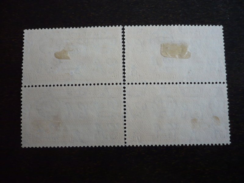 Stamps - Ceylon - Scott# 294 - Used Block of 4 Stamps