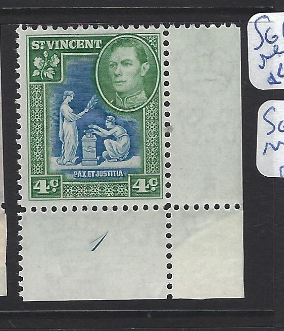 ST VINCENT  (PP3006B)  KGVI   4C   PL 1    SG 167A       MNH