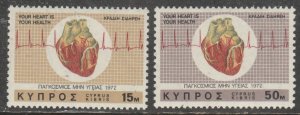 Cyprus   378-79   (N**)    1972   Complet