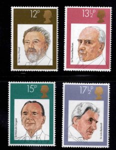 Great Britain Scott 920-923 MNH** music conductor set