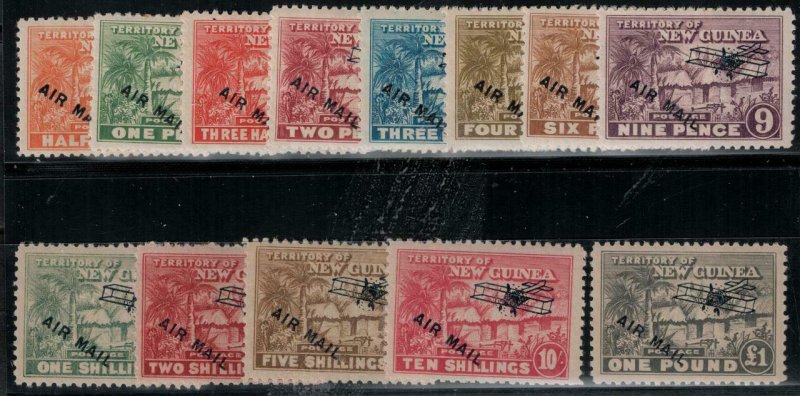 New Guinea 1931 SC C1-C13 Mint Set SCV$312