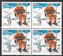 New Zealand #802 MNH Block Ski Fields Series - Whakapapa Ski Field