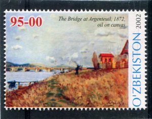 Uzbekistan 2002 ALFRED SISLEY Paintings Stamp Perforated Mint (NH)