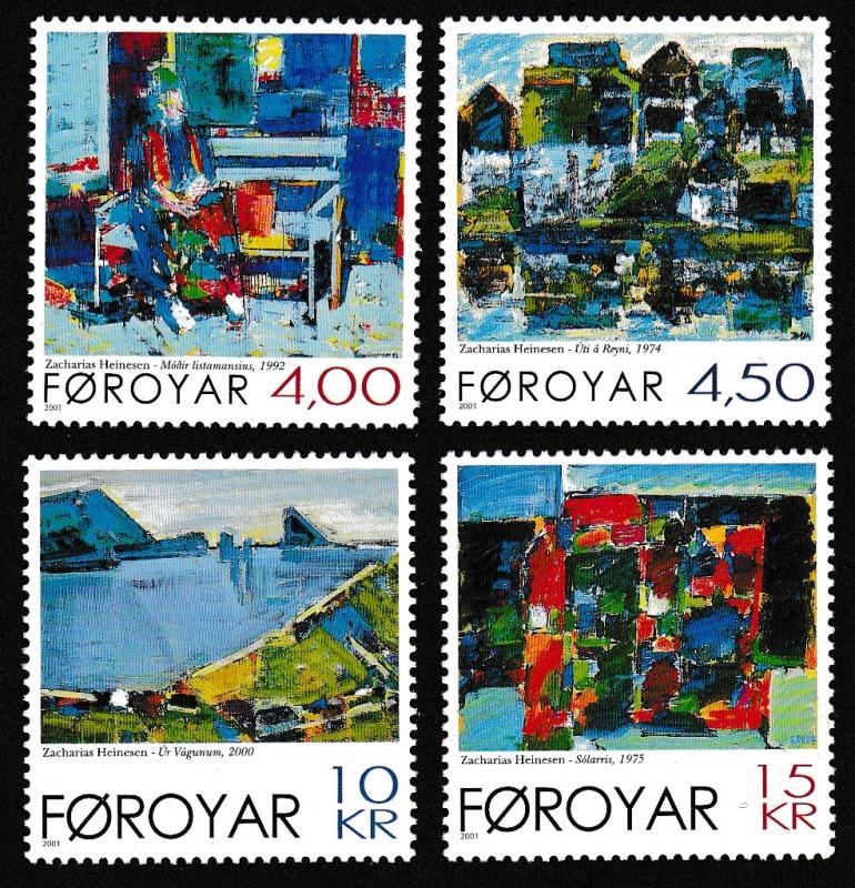 Faroe Is. Paintings by Zacharias Heinesen 4v SG#415-418 SC#397-400