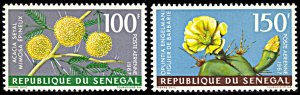 Senegal C53-C54, MNH, Flowers on Mimosa Tree and Prickly Pear Cactus