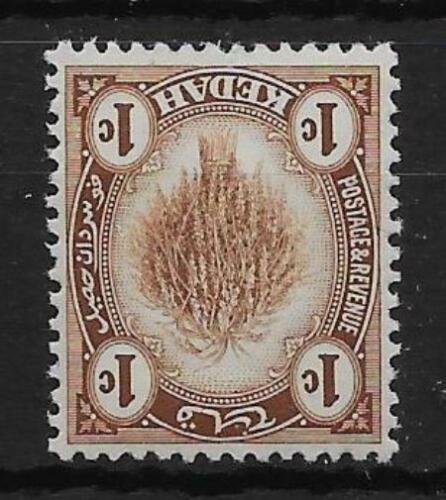 MALAYA KEDAH SG15w 1919 1c BROWN INV WMK MNH 