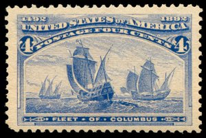 momen: US Stamps #233 Mint OG NH XF Jumbo
