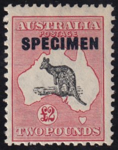 Australia Scott 129 Specimen (1934) Mint NH F-VF M