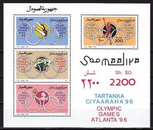 Somalia, Mi cat. 592, BL38. Atlanta Olympics s/sheet. ^