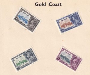 GOLD COAST # 110-111 VF-MV LH KGV 1935 SILVER JUBILEES