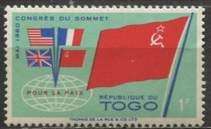 Togo; 1960: Sc. # 383; MNH Single Stamp