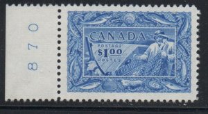 Canada Sc 302 195 $1  Fishing Industry stamp mint NH