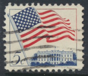 USA  SC#  1208   Used 1963  Flag over White House  see scan