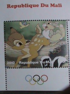 ​MALI STAMP-2010- OLYMPIC VANCOUVER-LOVELY BANBI CTO STAMP S/S SHEET