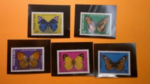 Djibouti 1984 Butterflies Scott# 568-572 complete MNH XF set of 5