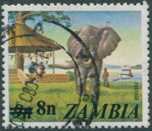 Zambia 1979 SG279 8n on 9n Elephant FU