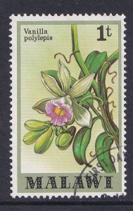 Malawi   #327  used  1979  orchids  1t