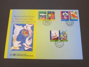 United Nations (NY,Vienna,Geneva) 2004 Sc 352-4,429-30,869-70 FDC