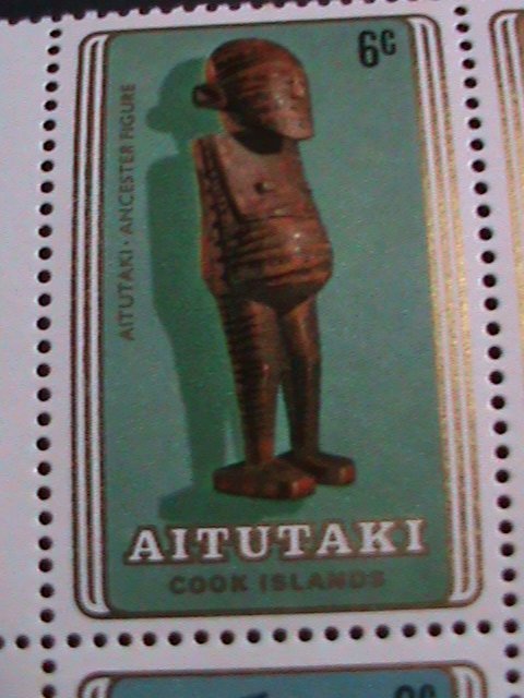 ​AITUTAKI 1980 SC#195a 3RD SOUTH PACIFIC ARTS FESTIVA- BLOCK IMPRINT SET MNH-