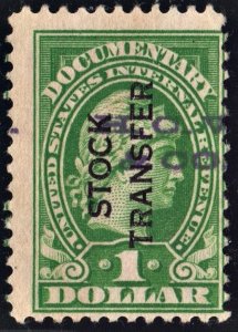 RD12d $1.00 Stock Transfer Stamp (1918) Used