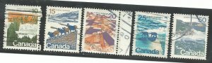 Can #594-598   -2   used 1972 PD