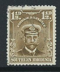 Southern Rhodesia SG 3 FU