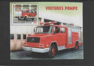 CAMBODIA #2006 2000 FIRE TRUCK MINT VF NH O.G S/S