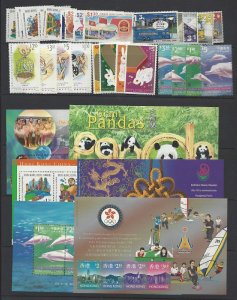 Hong Kong 1999 Year-set (27v + 6ms, Cpt) MNH