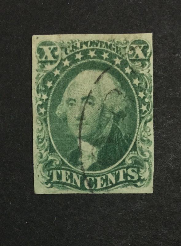 US #14 IMPERF USED $160 LOT #8288