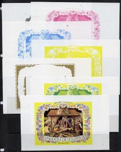 Lesotho 1981 Botticelli's Nativity m/sheet the set of 7 i...