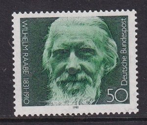 Germany  #1357  MNH  1981  Wilhelm Raabe