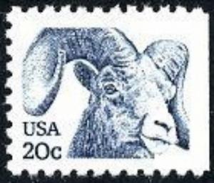 1949 Bighorn Sheep F-VF MNH single