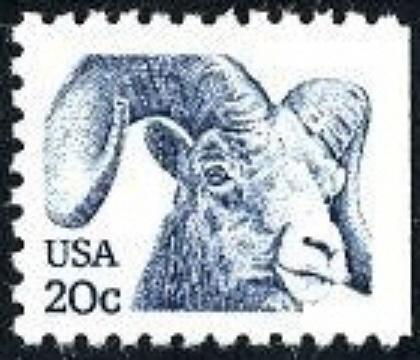 1949 Bighorn Sheep F-VF MNH single