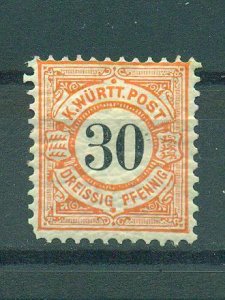 Wurttemberg sc# 64 mh cat value $4.00