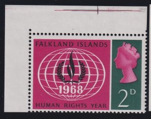 Falkland Islands, SG 228a, MNH Yellow Omitted error variety, w/ Brandon cert