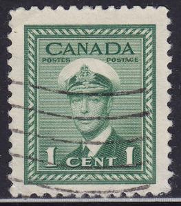 Canada 249 King George VI WWII War 1¢ 1942